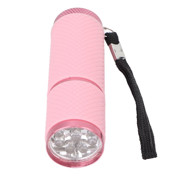 Ficklampa formad nagellampa Hemsalong Bärbar LED Nageltork Nail Art Tool för Rhinestones Fixering Rosa