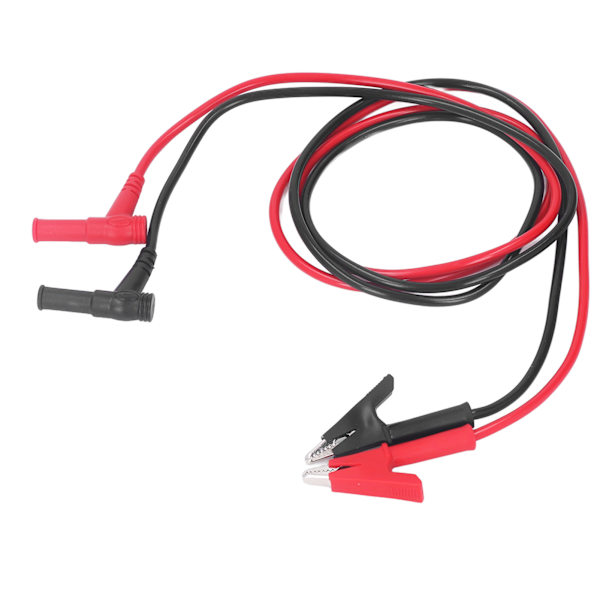 2 stk Bananstik til Krokodilleklemme Kabel Robust PVC Messing Multimeter Testsnor Kit 1000V 15A