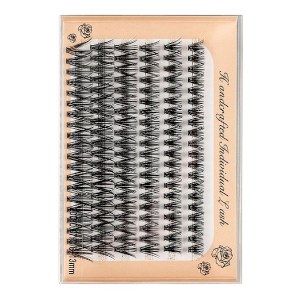 Lash Clusters Simulering Mixed Handcrafted Mjuk Lättvikt Tät DIY Ögonfransförlängning för makeup