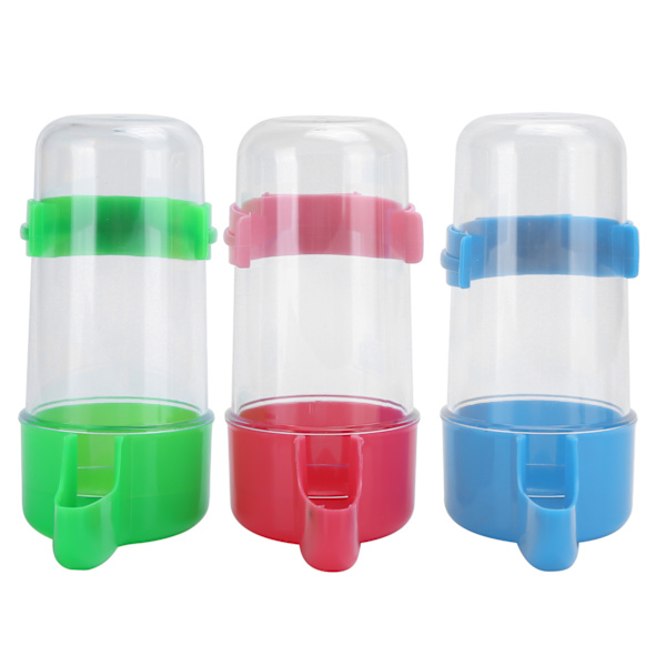 3Set Fåglar Automatisk Matare Vattendrickare Papegoja Matning Dricksbehållare Dispenser