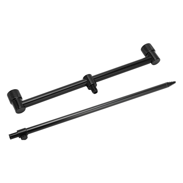 Kalastussauvan teline alumiiniseoksesta, joustava, 2 osaa, kannettava, kalastussauvan maahan kiinnitettävä teline, kalastustyökalu (25 cm sauva, 60 cm teline)
