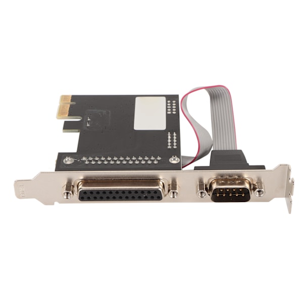 PCIe til RS232-utvidelseskort 9-pin seriell 25-pin parallellport Combo 2,5 Gbps PCIe Com Port Adapter for skriver POS automatisering