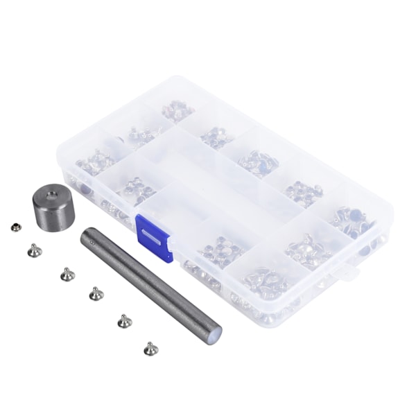 Rhinestone Stud Nagle Sett Kjole Sko Dekor Dekorativt Kit Håndverksutstyr 8mm