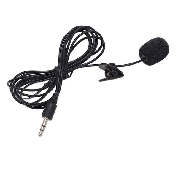 Håndfri Lapel Mikrofon med støjreduktion 3,5 mm stik Lapel Mikrofon til IOS PC-kamera MP3