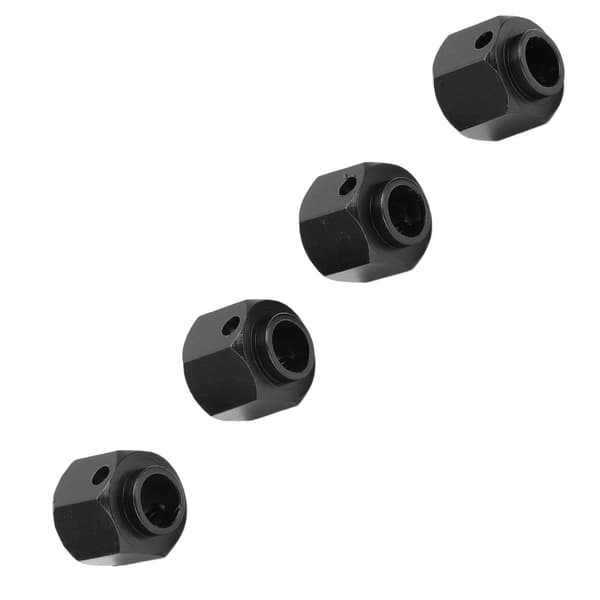 RC Hex Hjulnav Adapter Hub Udvidelsesforbindelse til Traxxas 1/10 RC Crawler Bil Køretøj Sort 10mm