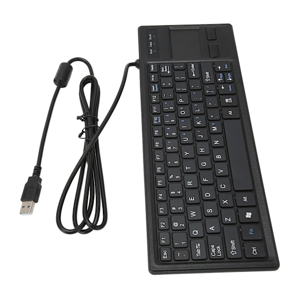 K 800-tastatur med touchpad Kabelforbundet Ultratyndt Mini Compact Touch-tastatur med HUB-funktion