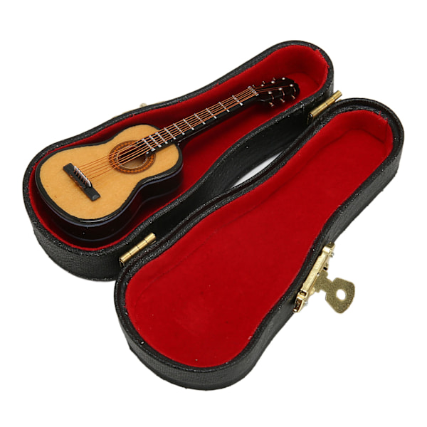 Musikaliska Instrument Slagstift Levande Gitarr Utseende Damers Broschnål Med Förvaringslåda för Dekoration Gåvor