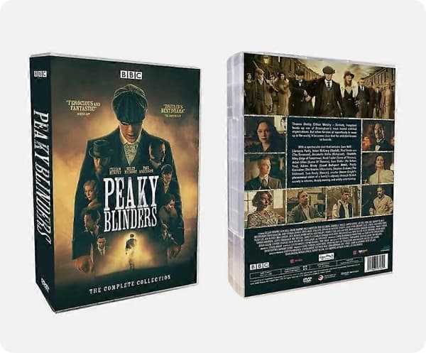 Peaky Blinders Hele serien Sesong 1-6 (DVD, 12-disker, Samleboks) Engelsk versjon