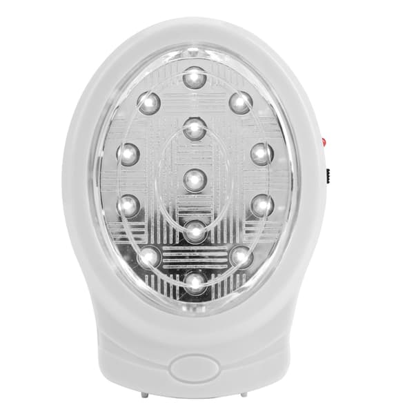 13 LED oppladbart hjemmenødlys automatisk strømbruddslampe (US-plugg)