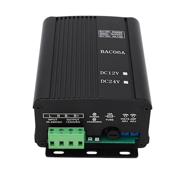 Generator Batterilader Lavt Forbrug Automatisk Intelligent Genset Oplader AC100‑240V 12V 6A