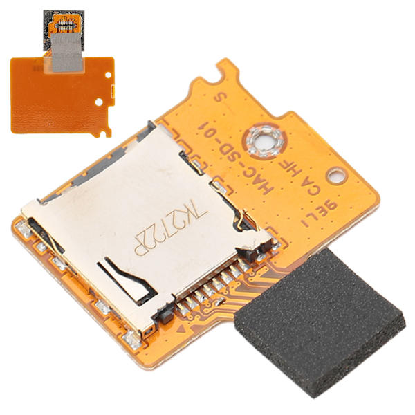 Minneskortläsare Connector Kortplats Socket Reparationsdelar för switch lite spelkonsol