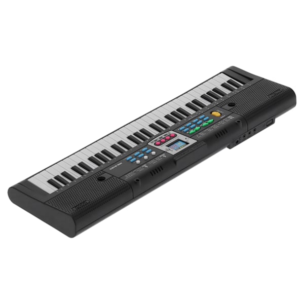 61-tangenters Mini Elektrisk Piano Sort multifunktionelt studiolegetøj med mikrofon til begyndere