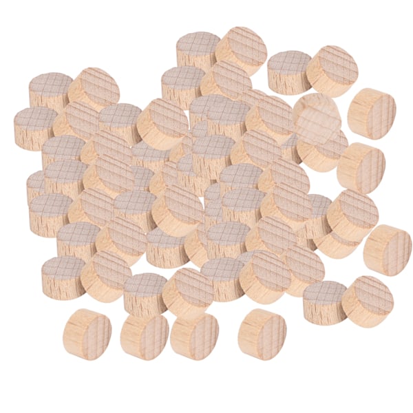 Bøg Ubehandlet Træskive DIY Håndværk Runde Træskiver Chip Tilbehør 100 stk x 3 Poser 1cm