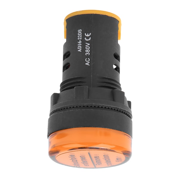 10 stk BERM LED Strømindikatorlampe PC Brandhæmmende Skall 22mm Diameter 380V AD16-22D/S Gul
