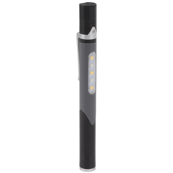 Pen Lygte USB Opladning 3 Lys Kilder LED Chip Clip Design Meget Brugbar Pen Lys Lygte til Reparation Hospital Sort