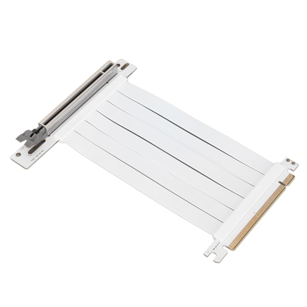 PCI E Forlængerkabel 15cm 128Gbps Højhastighed PCI E X16 3.0 Riserkort til Grafikkort Lydkort Netværkskort Hvid