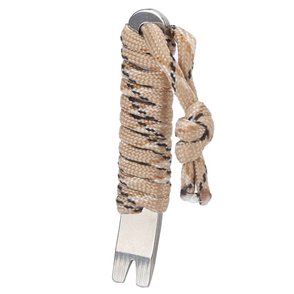 Rostfritt stål Pocket Pry Bar med Paracord MultiPurpose Mini Crowbar Vevskrapa (kamouflage)