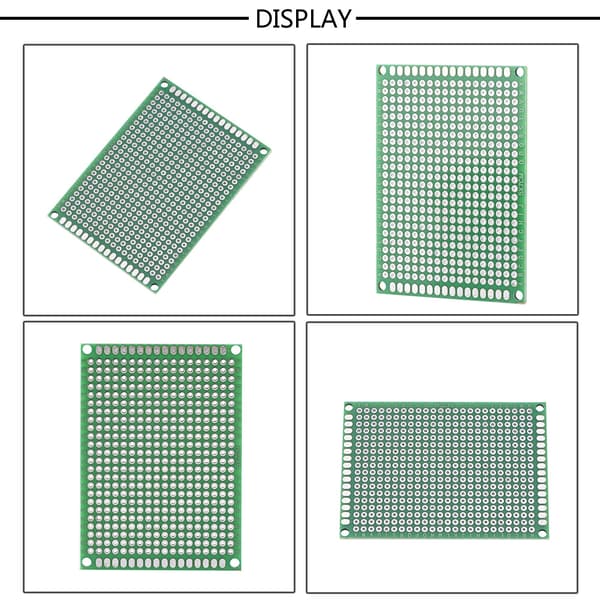 10 deler 5cmx7cm Dobbeltsidig Prototyping DIY Lodding Universal PCB Kretskort