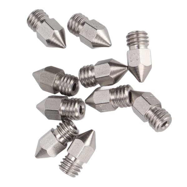 【NX】10 stk. 3D-printerdyser MK8 rustfrit stål 1,75 mm ekstruder printhoveddele tilbehør 0,3 mm