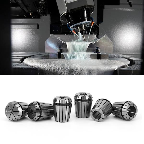 6st Chuck Exakt fjäderuppsättning CNC Gravyr Fräsmaskin Industriella tillbehör ER32