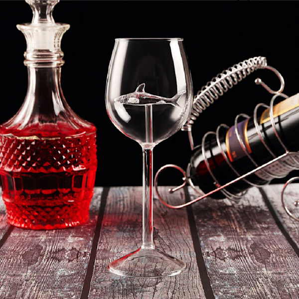 300 ml Bägare Glas Mugg Shark Vinglas Bägare för kall dryck Champagne Bägare Cocktailglas Whisky Cup Party Barware