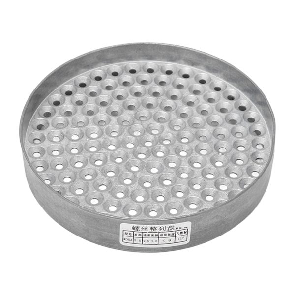 Skruesorteringsbakke 127 stk 3,5 mm V-formede huller Skruesamling Organisation bakkeholder