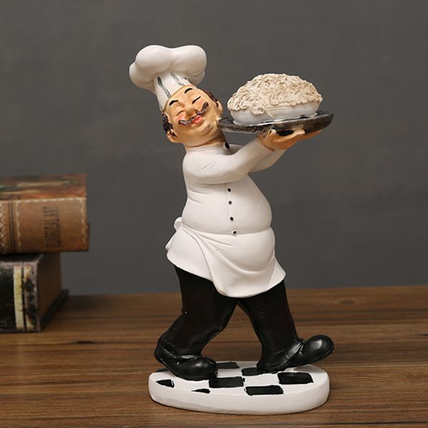 Bakverksdekor Presentprydnad Kock Hartsfunktion Dekoration för stilfull restaurang Cafe7124T-02-Ramen Chef