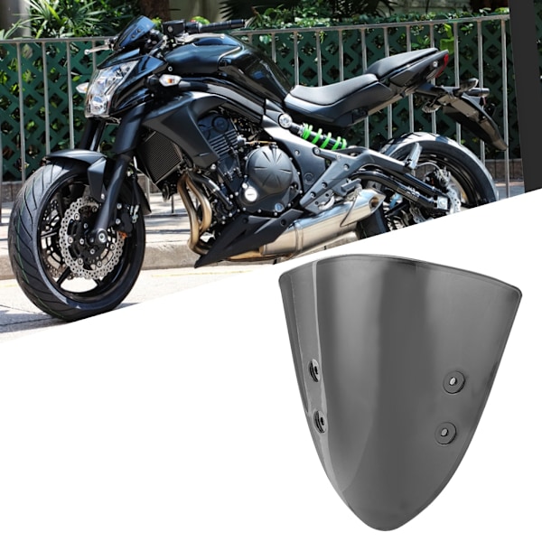 Moottoripyörän tuulilasi Flyscreen sopii Kawasaki ER-6N ER6N 2012-2014 (musta)