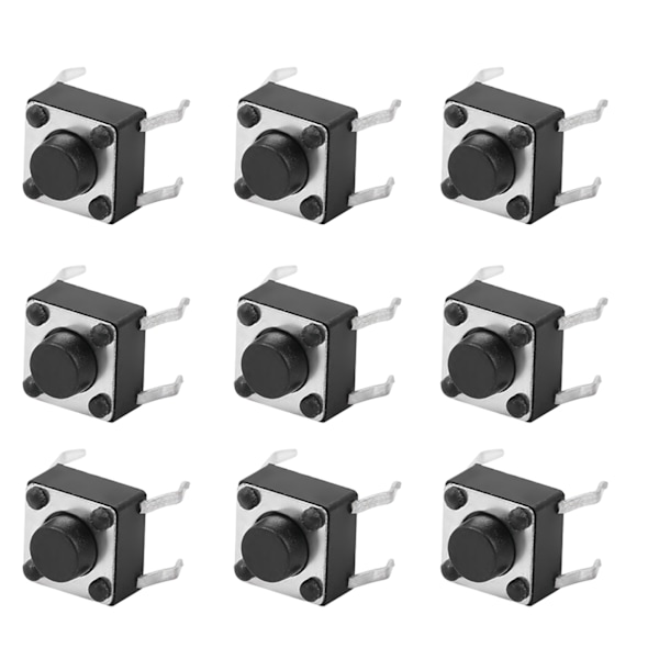 100 stk Momentary Taktil Push Button Switch Mini Micro Tact Switch Tilbehør 6 x 5 mm