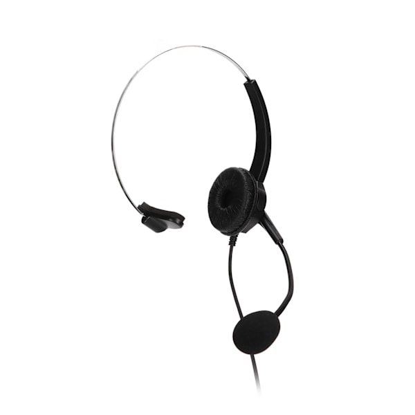 Call Center Headset Mono Noise Canceling Dubbel 3,5 mm plugg Computer On Ear-hörlurar för onlinekurser Call Centers