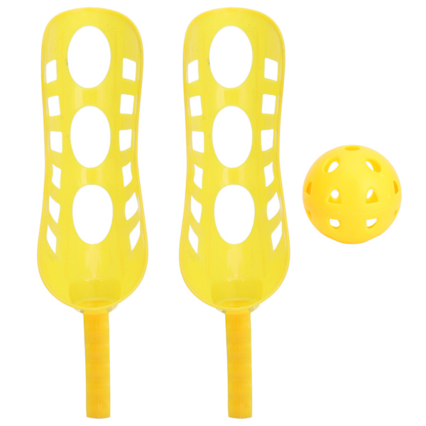 Sport Scoop Ball Game Sensorisk motorisk träning Utomhus Scoop Toss Game för Yard Beach Picknick Camping Gul