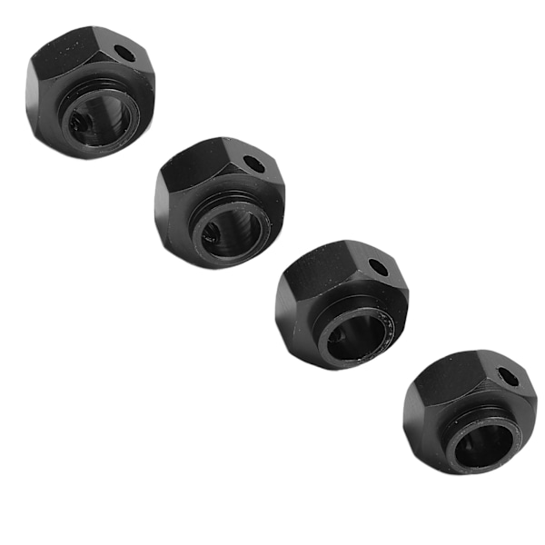 RC Hex-pyörännavan sovitin, navan leveämmän liitoksen liitäntä Traxxas 1/10 RC -maastokiipeilyautolle, musta 6 mm
