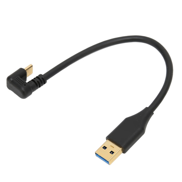 USB-kaapeli 5 Gbps USB 3.0A uros AMC tyyppiin C U-muotoinen kyynärpää ABS-datakaapeli latausdatansynkronointiin (0,2 m 0,66 jalkaa)
