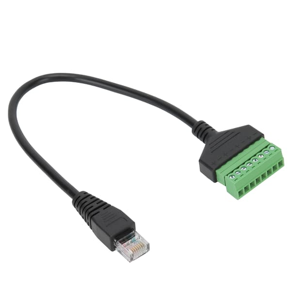 PVC RJ45 hanstik til grøn Ingen svejseterminal Kort ledningskabeladapter Tilbehør