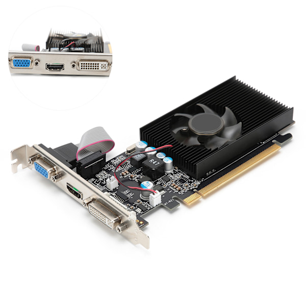 Näytönohjain Työpöytä Näytönohjain PCI Tehokkaat tietokoneen lisävarusteet GT210 1G 64bit