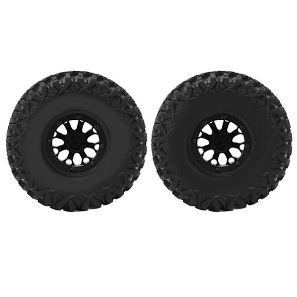 2 kpl / setti 1,9 tuuman RC-auton vanteet ja renkaat AXIAL SCX10 1/10 Crawler -auton päivitysosiin, musta
