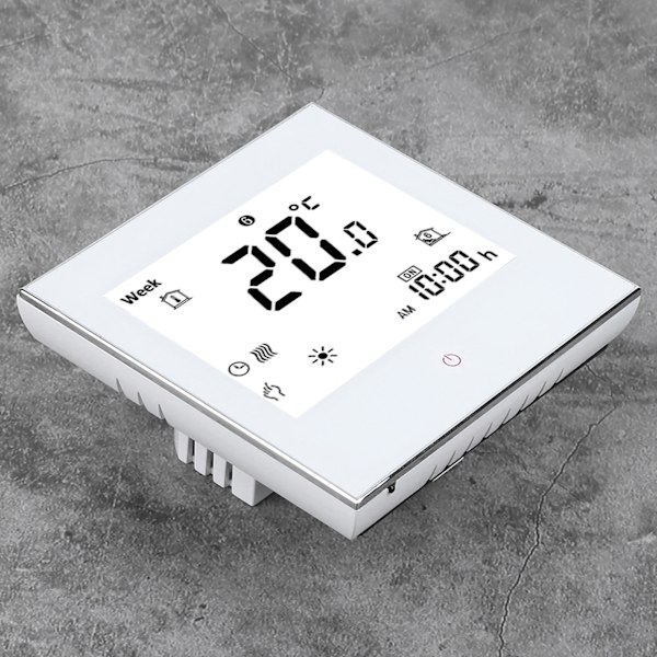 Værelsetermostat med ugeprogrammering LCD-skærm Berøringsskærm 5A AC110‑230V