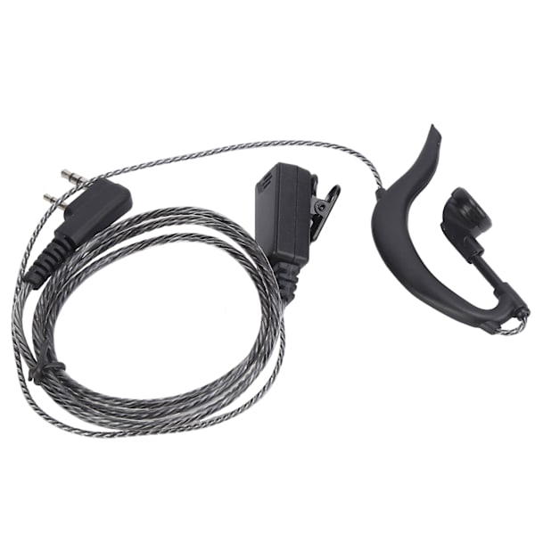 Walkie Talkie Öronsnäcka Öronkrok Headset K Typ Head Warping med öronpropp för Baofeng