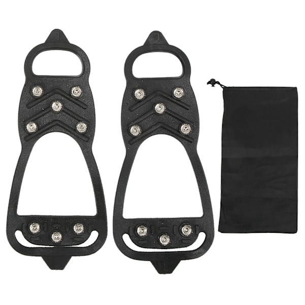1 par 8-tands ispigge Anti-slip Ice Traction-klodser Sko-greb til at gå på sne og is