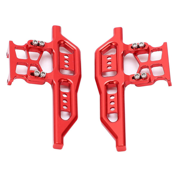 2kpl RC sivupolkimet alumiiniseosta Korvaa osat Axial SCX24 90081 C10 1/24 RC-autoihin Punainen