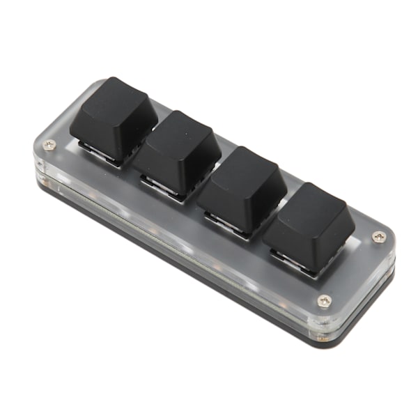 【NX】4 fuldt programmerbare taster Mini Type C kablet enhånds mekanisk tastatur til Windows