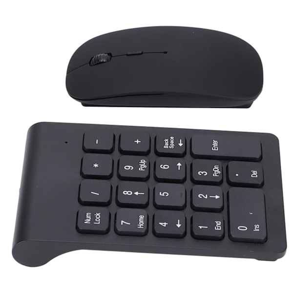 Numeropainikkeisto Plug and Play 2,4 GHz langaton tekniikka 1200 DPI Herkkä Kestävä numeronäppäimistö ja hiiriyhdistelmä kotitoimistoille