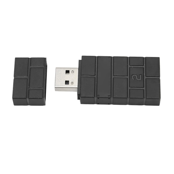 USB Trådløs Kontrolleradapter Multifunksjons Bluetooth-kontroller for PC for Windows for OS X for Steam Deck for RPi Svart