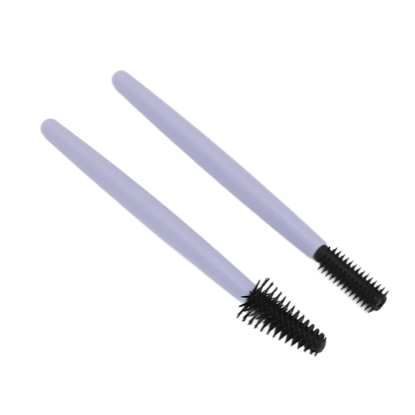 2st Ögonfransborste Silikon Ögonbryn Elastiska Bärbara Återanvändbara Mascara-stavar för Makeup Blå