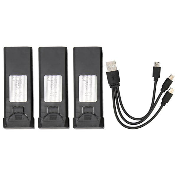 3 stk Drone Litiumbatteri Bærbar Genopladelig 1800MAH 3,7V Quadcopter Drone Batteri til A258 F184 SP3