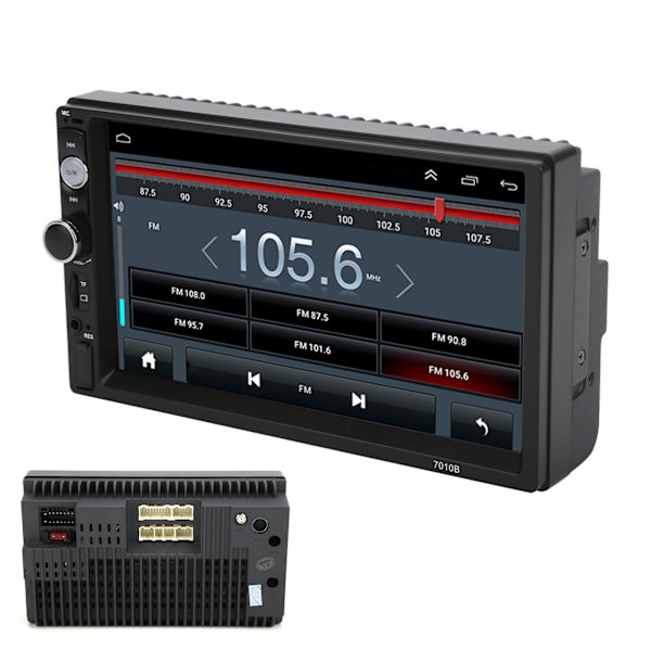 7-tommer bilradio Stereo 1Din touchskærm WiFi-navigation Bluetooth USB med RDS Bakkamera til Android 9.1 1+16GB