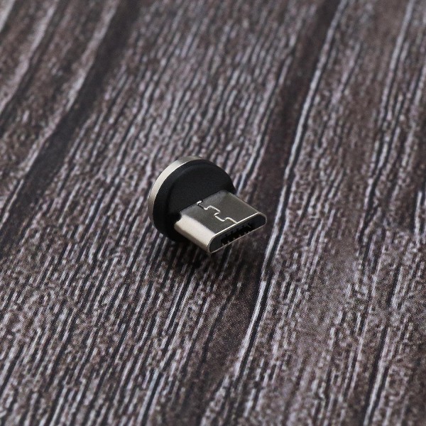 4X magnetisk mikro-USB-kontakt Roterbar magnetisk mikro-USB-adapter Magnetisk kontaktspisshode for magnetisk ladekabel