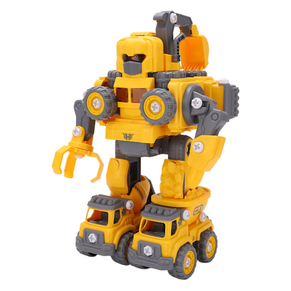 905B DIYC 5-in-1 rakennuskuorma-auto muuttuu robotiksi Purka robottilelut ajoneuvosarja 3+ vuotiaille pojille lapsille