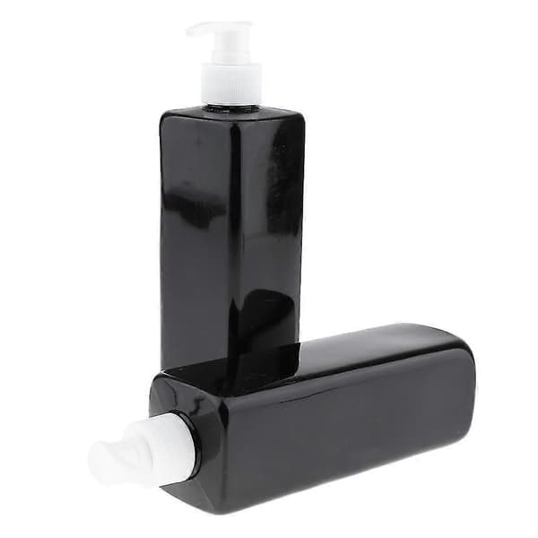st 500 ml store, tomme, sorte plastflasker med lotionpumper, perfekte til dispensering - sort pumpe, 500 ml White Pump