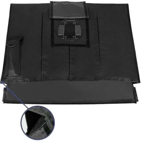 Pvc Oxford Cloth TV-trekk, fullt dekket TV-deksel, vanntett, svart 30-32 inch